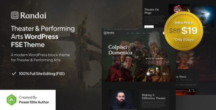 Randai – Theater Entertainment & Performing Arts FSE WordPress Theme