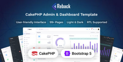 Reback - CakePHP Admin & Dashboard Template