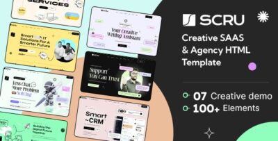 SCRU - Creative SAAS & Agency HTML Template