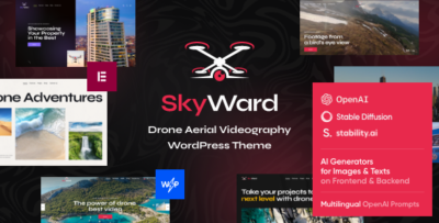 Skyward - Drone Aerial Videography WordPress Theme