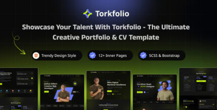 Torkfolio - Creative Portfolio & Resume HTML Template | Digital CV Builder