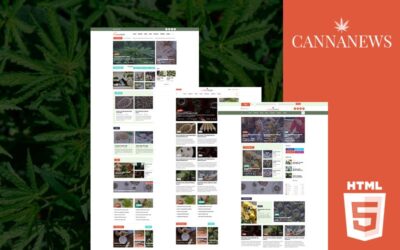 Cannanews Cannabis Online Magazine HTML Website Template