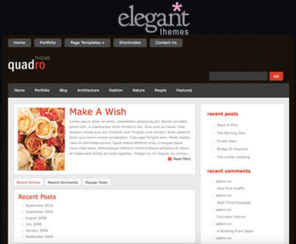 Elegant Themes Quadro WordPress Theme