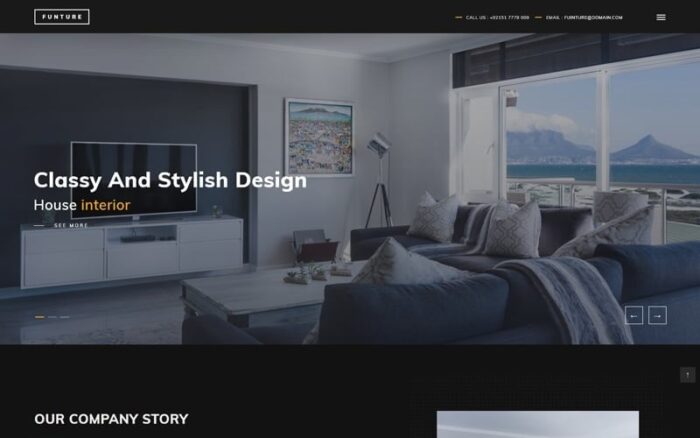 FUNTURE - Interactive Architecture Website Template