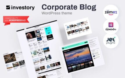 Investory - Corporate Blog Elementor WordPress Theme