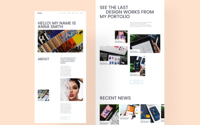 Kirov - Portfolio Html Template