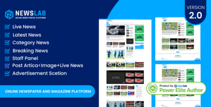 NewsLab - News Magazine Website Template