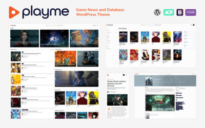 PLAYME - Video Games News WordPress Theme