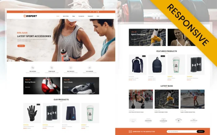 Sport Club - Accessories Store OpenCart Template