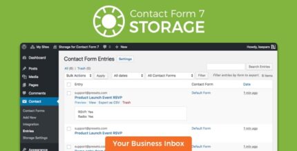 Storage for Contact Form