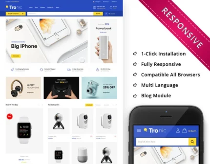 Tronic - Electronic Store Responsive OpenCart Template