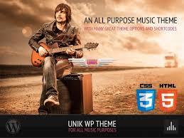 UNIK – Universal Music Responsive WordPress Theme