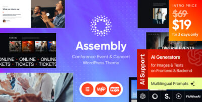 Assembly - Conference Event & Concert WordPress Theme