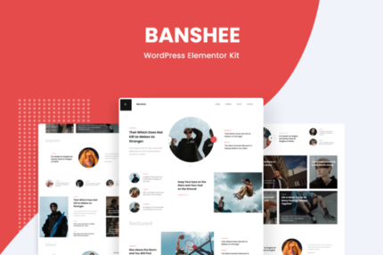 Banshee - News & Magazine WordPress Elementor Pro Template Kit