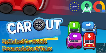 CAR OUT - 720 LEVELS (Admob + GDPR + Android Studio)