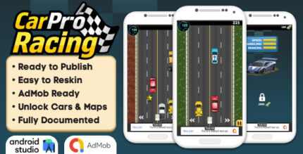 Car Pro Racing - Car Racing Game Android Studio Project with AdMob Ads + Ready to Publish