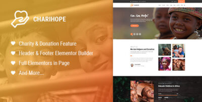 Charihope - Charity and Donation WordPress Theme