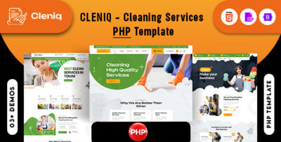 Cleniq - Cleaning Services PHP Template