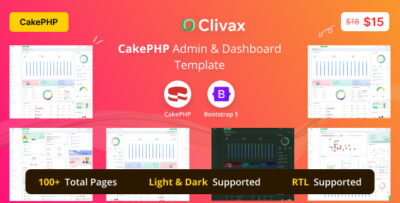 Clivax - CakePHP Admin & Dashboard Template