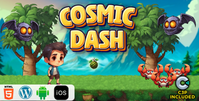 Cosmic Dash HTML5 Construct 3 Game