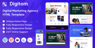 Digitom - Digital Agency HTML Template