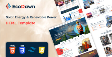 EcoDown - Solar Energy & Renewable Power HTML Template