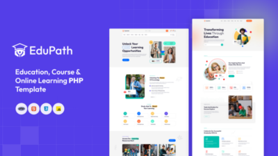 Edupath - LMS, Online Courses & Education PHP Template