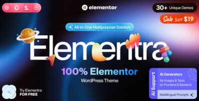 Elementra - 100% Elementor WordPress Theme