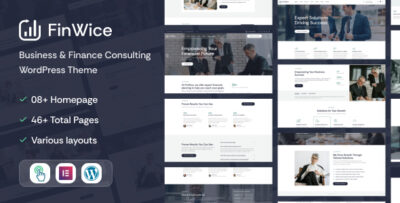 FinWice - Business & Finance Consulting WordPress Theme