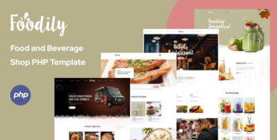 Foodily - Food and Beverage Shop PHP Template