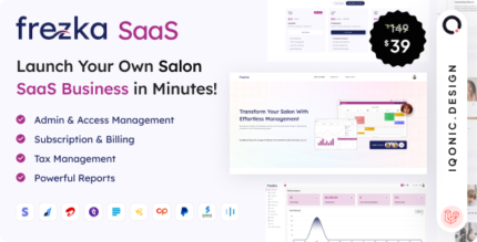 Frezka SaaS - Software for Salons and Spa Businesses in Laravel