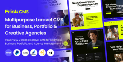 Frisk - Multipurpose Laravel CMS for Business, Portfolio & Creative Agencies