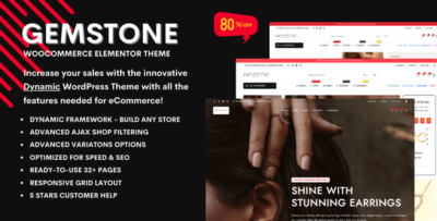 Gemstone - Jewelry Store eCommerce Theme