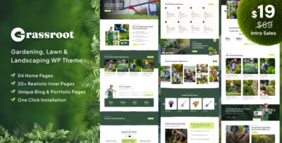 GrassRoot - Landscape Gardening WordPress Theme