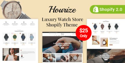 Hourize - Watch Store Shopify 2.0 Responsive Theme