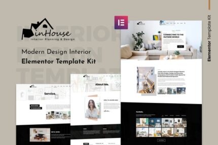 Inhouse - Modern Design Interior Elementor Template Kit