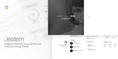 Jestem - Elegant & Minimal Resume vCard Theme