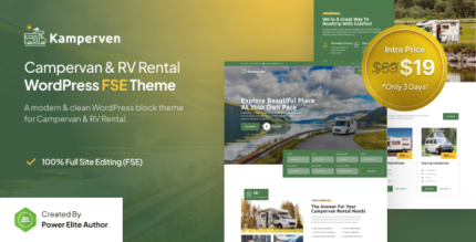 Kamperven – Campervan & RV Rental FSE WordPress Theme