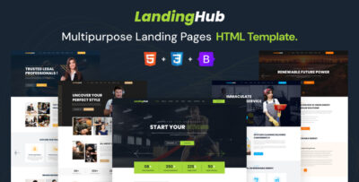 LandingHub - Multipurpose Landing Pages HTML Template