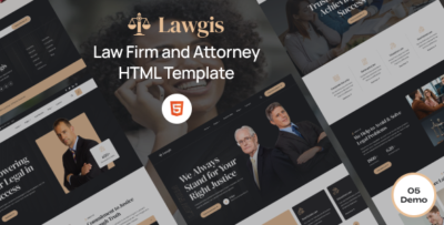 Lawgis - Law Firm and Attorney HTML Template