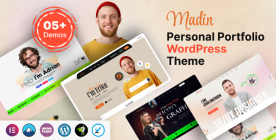 Madin - Personal Portfolio WordPress Theme