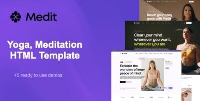 Medit - Modern Yoga, Fitness & Meditation HTML Template