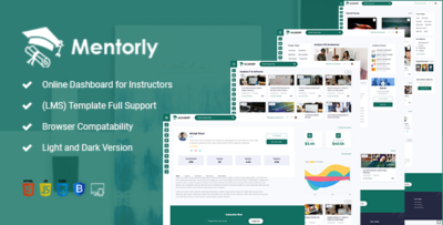 Mentorly - Online Courses Marketplace HTML Template