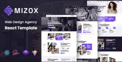 Mizox - Web Design Agency React Template