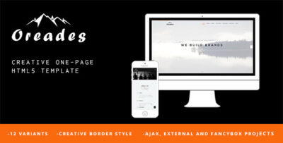 Oreades - Creative One-Page HTML5 Template