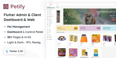 Petify - Flutter 3 Admin & Dashboard Kit