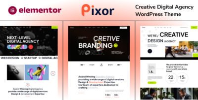 Pixor - Creative Digital Agency WordPress Theme