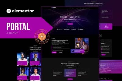 Portal - IT Company Elementor Template Kit