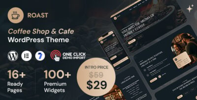 Roast - Coffee Shop & Cafe WordPress Theme