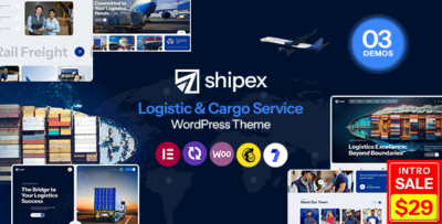 Shipex - Transport and Logistics WordPress Theme